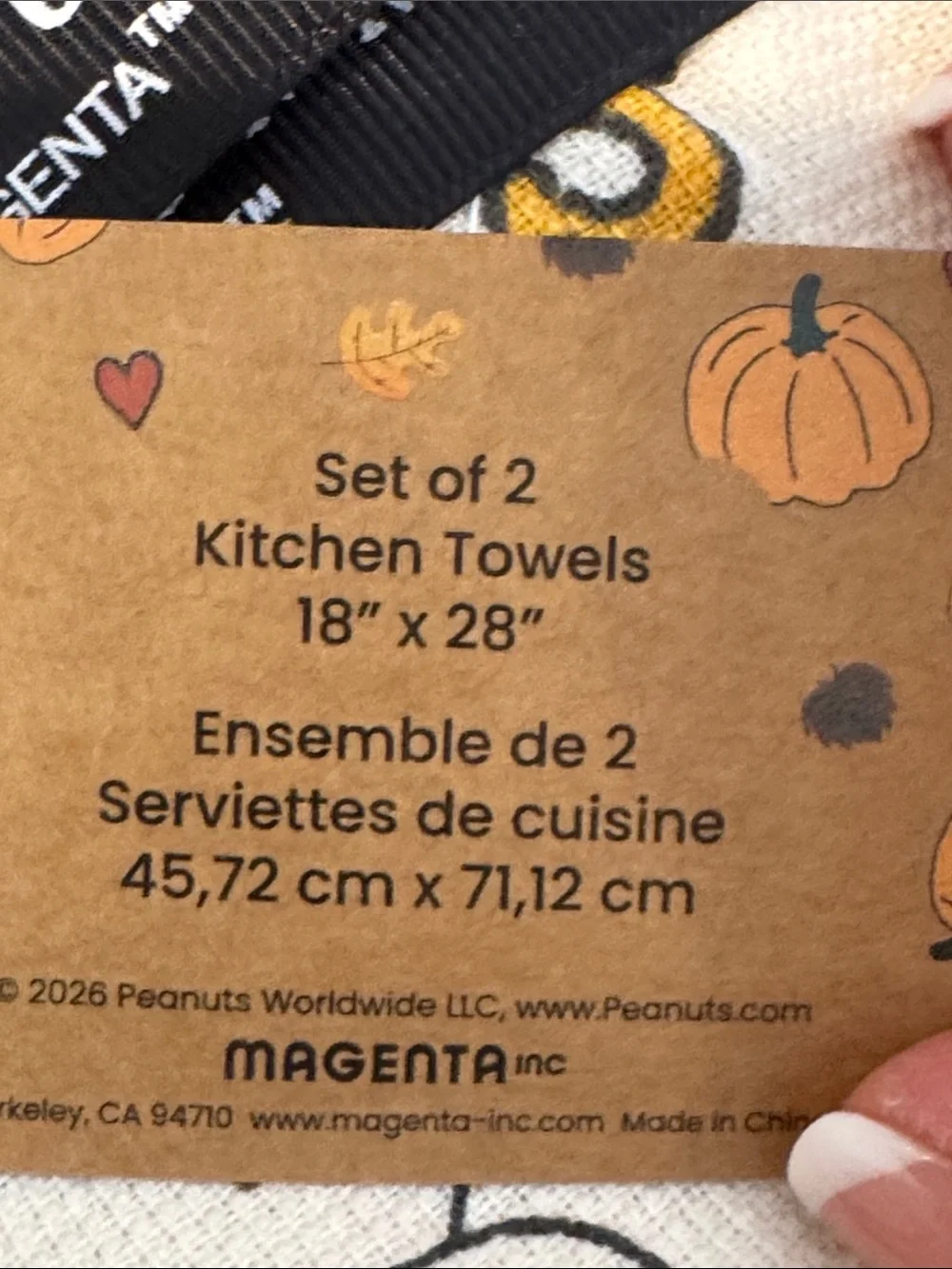 🎃Peanuts X Rae Dunn Halloween Kitchen Towels.